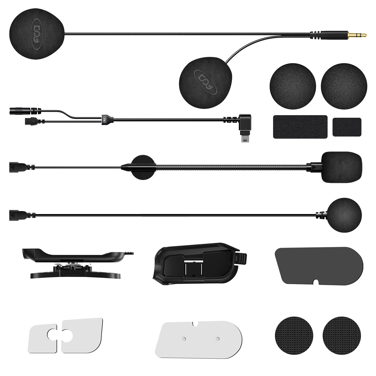 Universal Motorcycle Helmet Intercom Headset - Динамик Fodsports HRSQS с микрофоном и