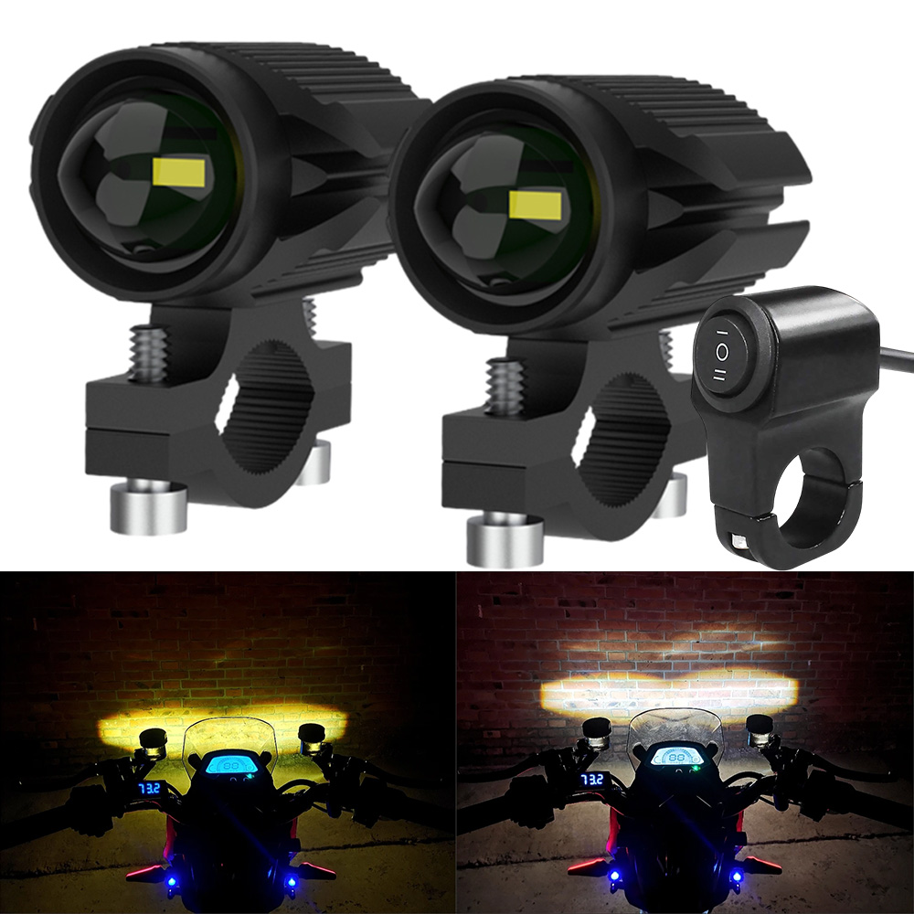 Universal Motorcycle Led Headlight Projector - Дополнительные светодиодные фары для мотоцикла, светодиодная