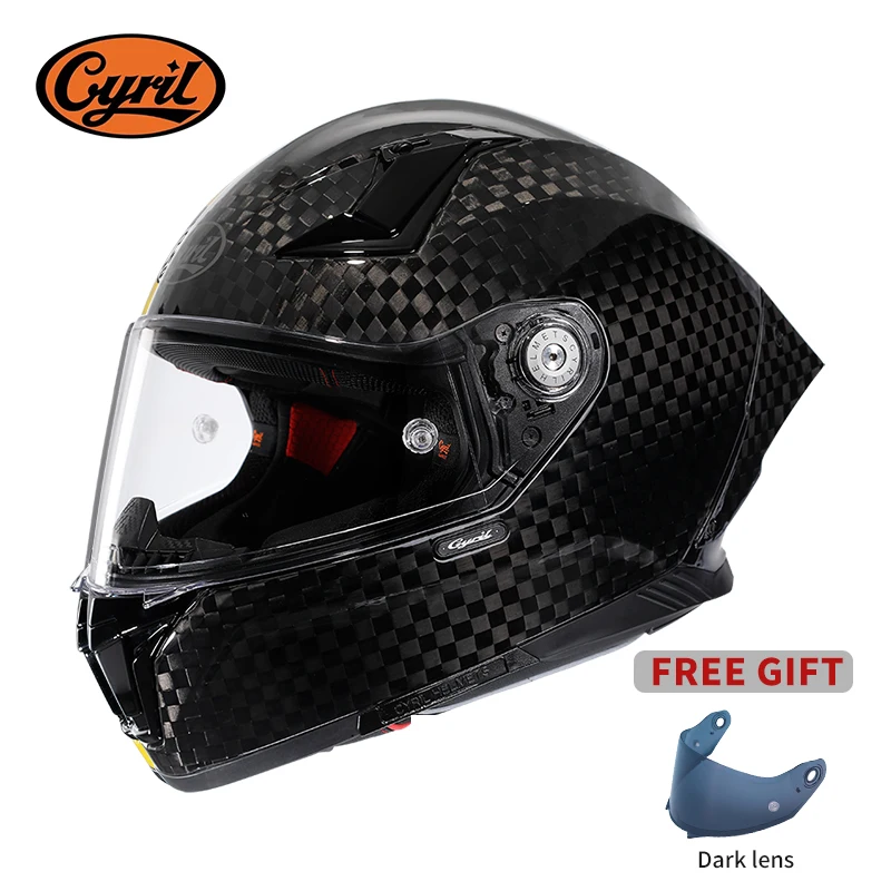 Carbon Fiber Lightweight Motorcycle Helmet - Мотоциклетные шлемы унисекс, легкие гоночные шлемы