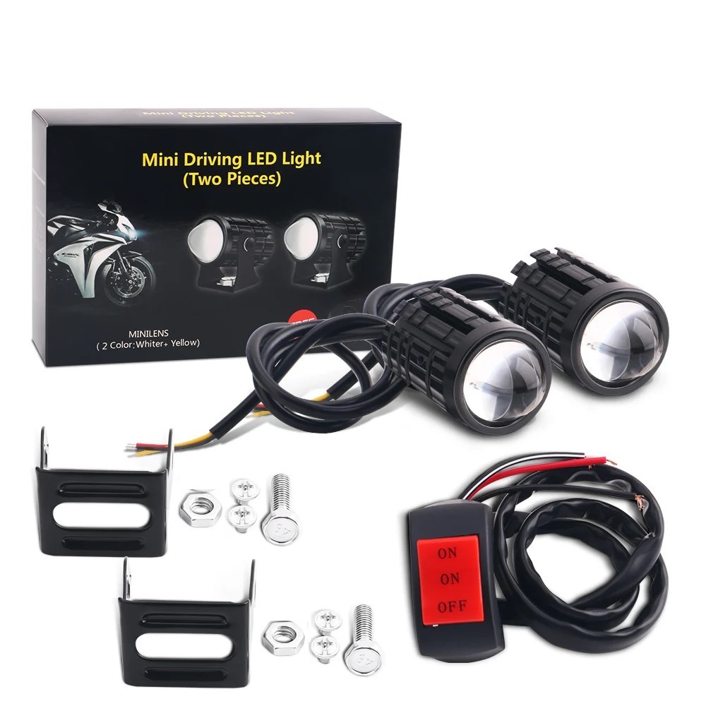 Universal Motorcycle Led Headlight Projector - 1/2 шт. универсальная светодиодная фара для