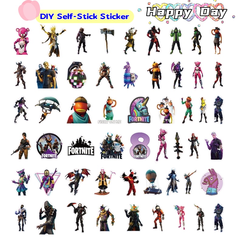 Scooter Parts - Наклейки Fortnite: креативные граффити, анимационные мультяшные