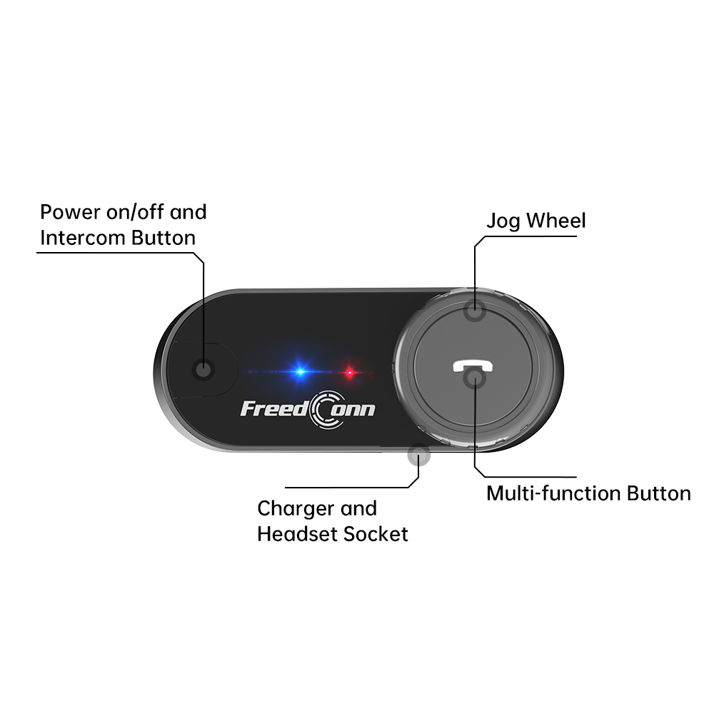 Motorcycle Helmets - Bluetooth-гарнитура FreedConn T-COM V6 для мотоциклетных