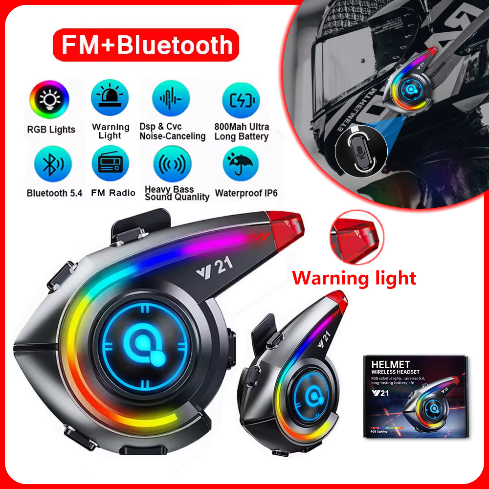 Full Face Motorcycle Helmet With Bluetooth - Y21 Наушники для шлема Bluetooth 5.4