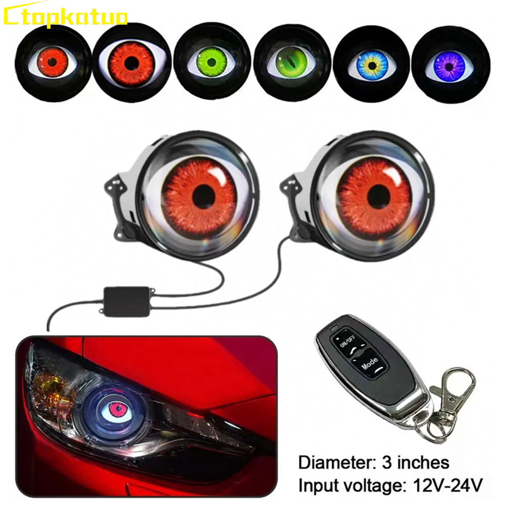 Universal Motorcycle Led Headlight Projector - 2 шт., светодиодные фонари с дистанционным