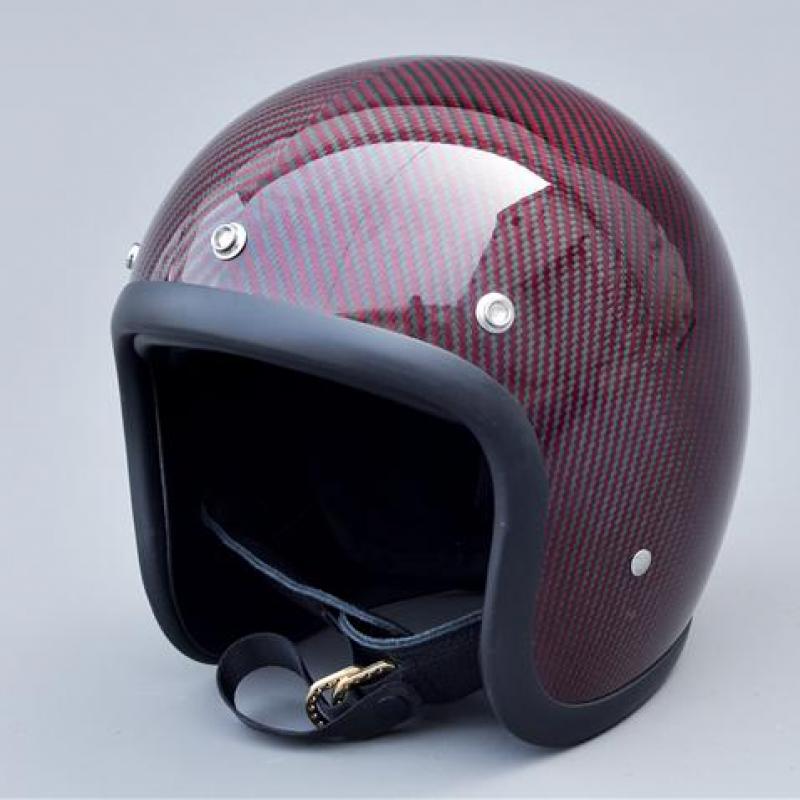 Carbon Fiber Lightweight Motorcycle Helmet - Высокопрочный легкий классический винтажный открытый шлем