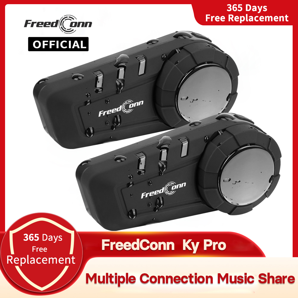 Universal Motorcycle Helmet Intercom Headset - Freedconn KY Pro Мотоциклетная Bluetooth-гарнитура для