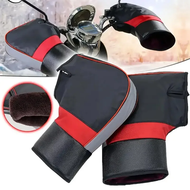 Riding Gear - Мотоциклетные муфты на руль, толстые, теплые,