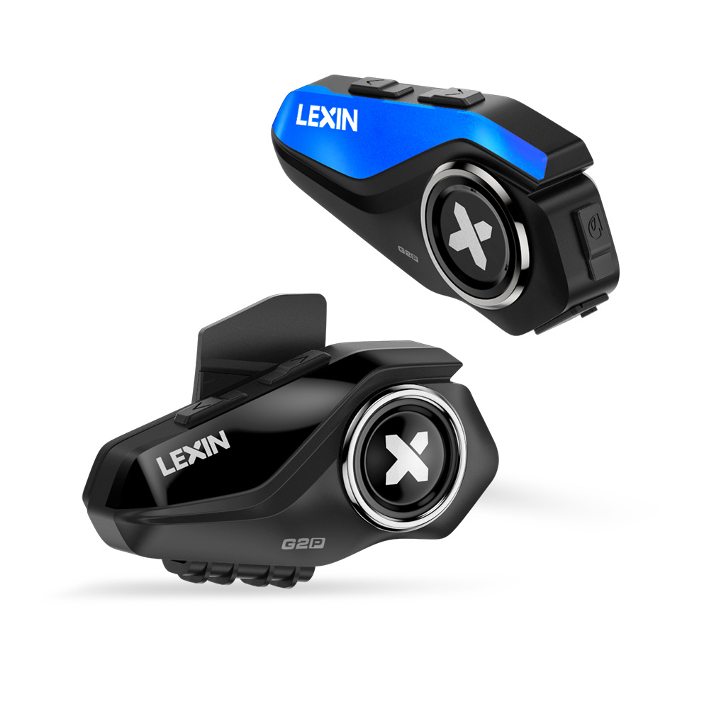 Universal Motorcycle Helmet Intercom Headset - Беспроводные Bluetooth-гарнитуры Lexin G2P (2 шт.)