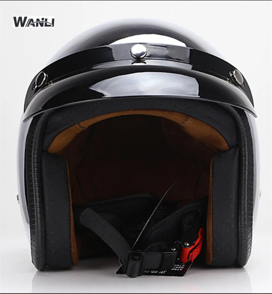 Зеркало Серебристый Хром Мотоц – обзор и цена Vintage Open Face Retro Helmet