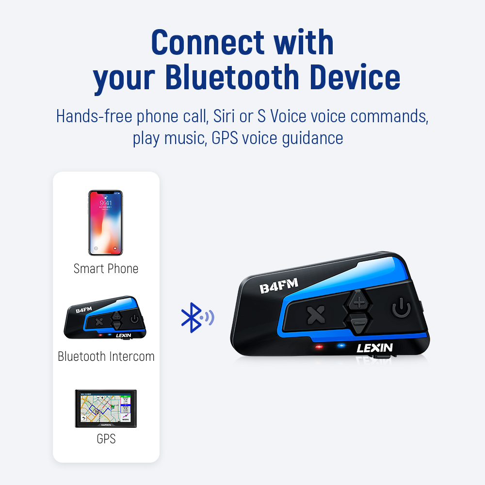 Гарнитура Lexin B4FM-X для мот – обзор и цена Universal Motorcycle Helmet Intercom Headset