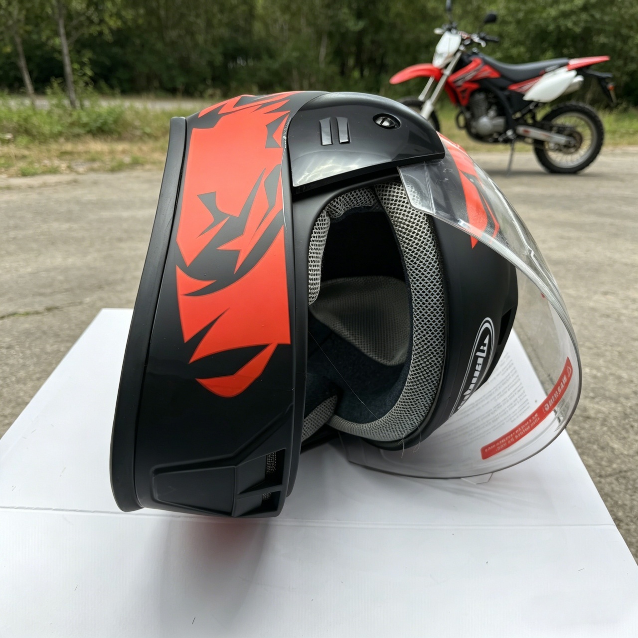 Мотошлем-интеграл с двойным ви – обзор и цена Dual Visor Motorcycle Racing Helmet