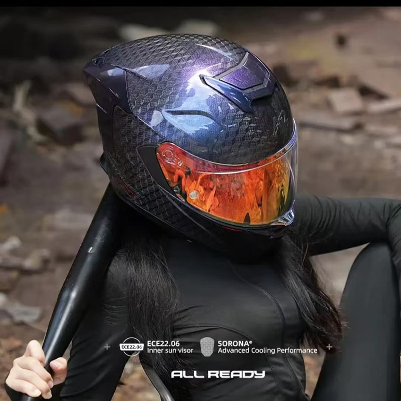 AR 12K мотоциклетный шлем из у – обзор и цена Carbon Fiber Lightweight Motorcycle Helmet