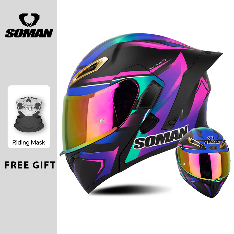 Мужской мотоциклетный шлем, од – обзор и цена Modular Flip Up Motorcycle Helmet Dot Approved
