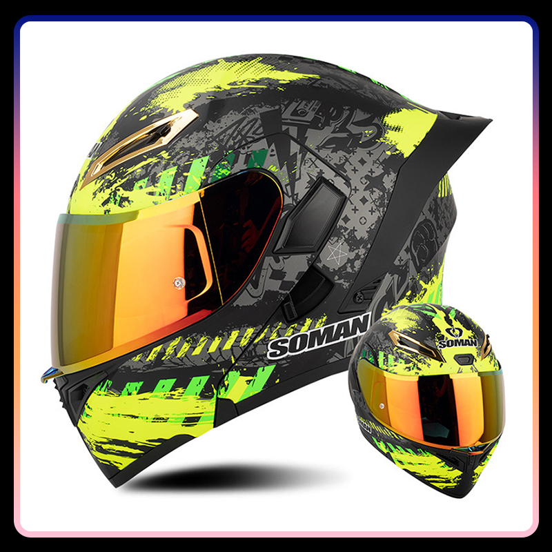 Универсальные откидные мотоцик – обзор и цена Dual Visor Motorcycle Racing Helmet