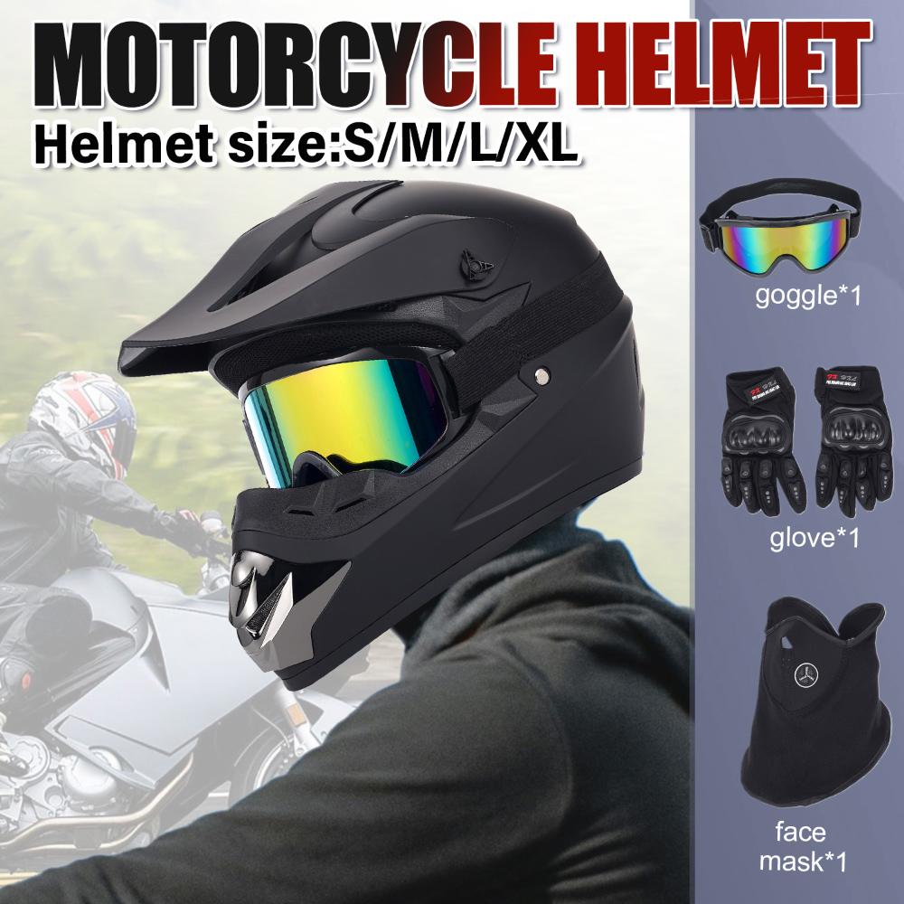 Мотоциклетный шлем для бездоро – обзор и цена Off Road Motocross Helmet Goggles Set