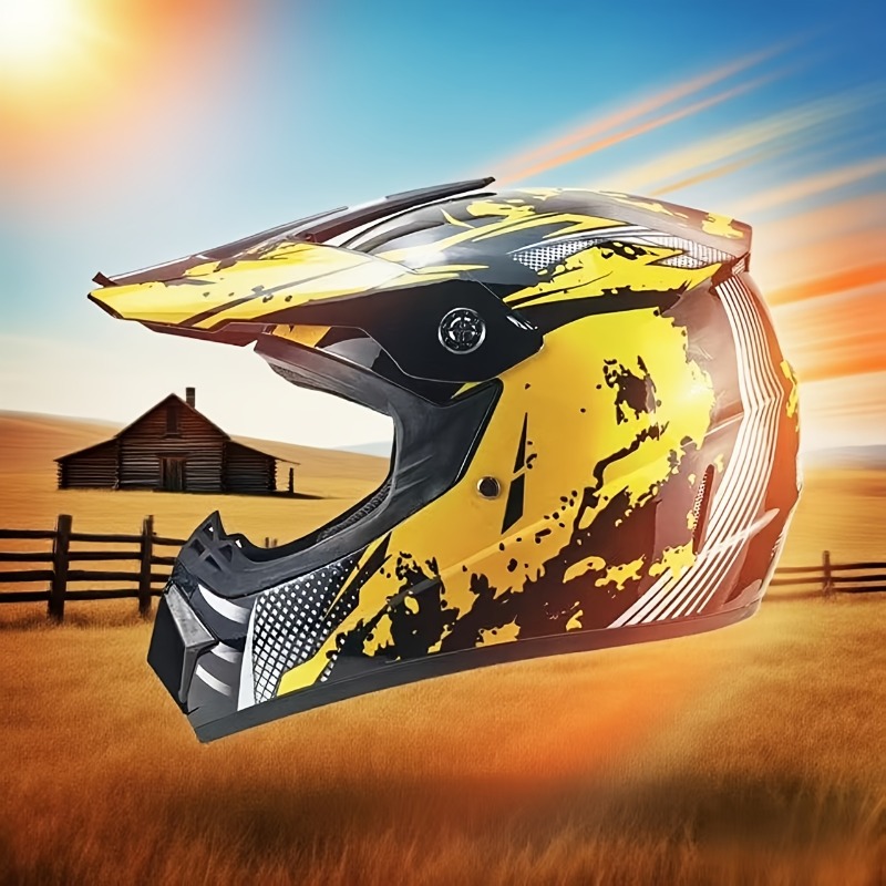 Комплект для мотокросса: шлем  – обзор и цена Off Road Motocross Helmet Goggles Set