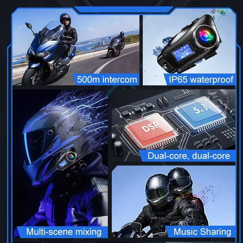 Гарнитура для мотоциклетного ш – обзор и цена Universal Motorcycle Helmet Intercom Headset