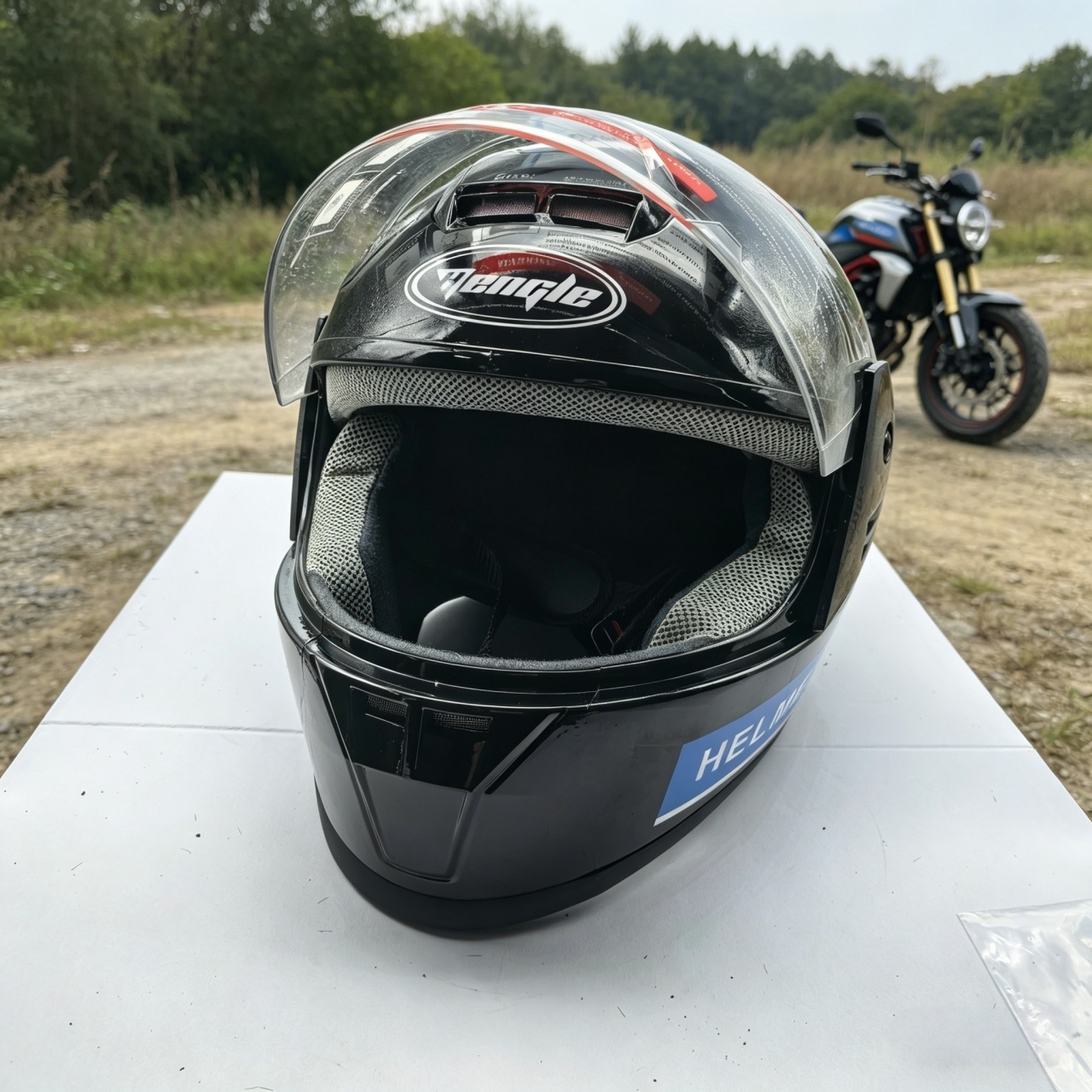 Мотошлем-интеграл с двойным ви – обзор и цена Dual Visor Motorcycle Racing Helmet