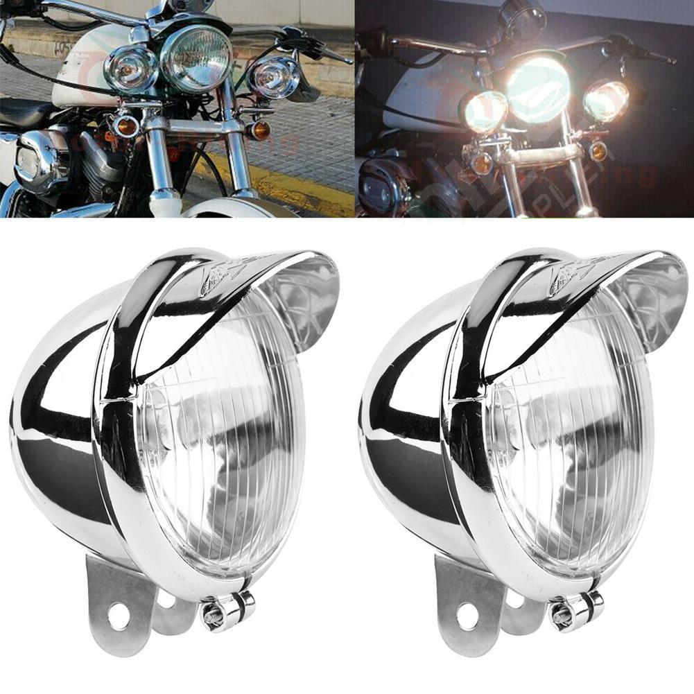 Хромированные универсальные пр – обзор и цена Universal Motorcycle Led Headlight Projector