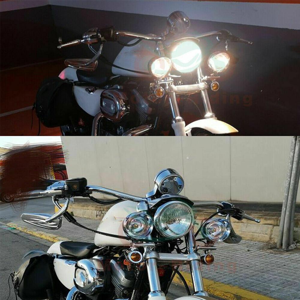 Хромированные универсальные пр – обзор и цена Universal Motorcycle Led Headlight Projector