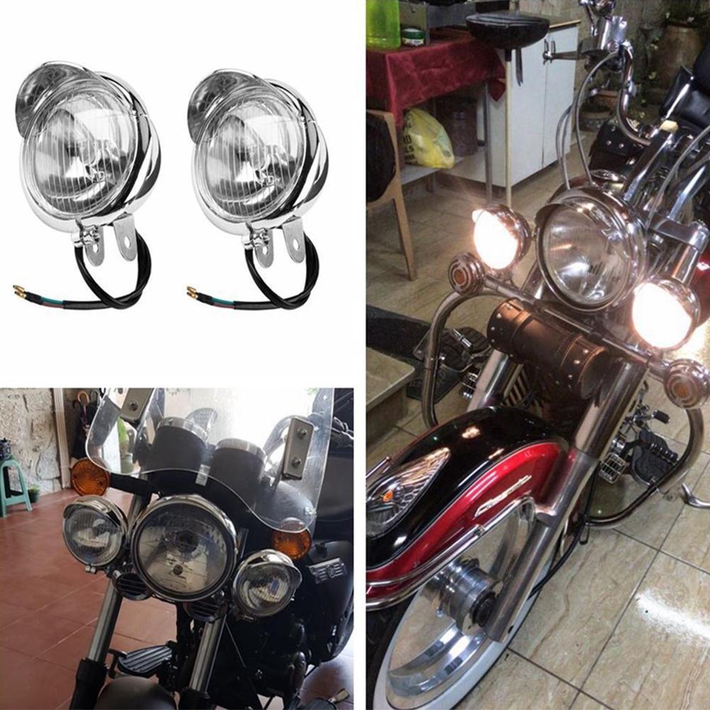 Хромированные универсальные пр – обзор и цена Universal Motorcycle Led Headlight Projector