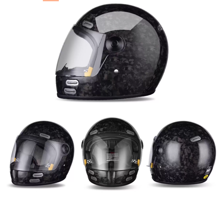 Высокопрочный и легкий шлем с  – обзор и цена Carbon Fiber Lightweight Motorcycle Helmet