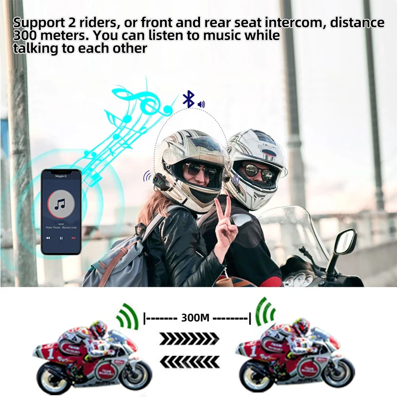 Bluetooth-Интерком Y10 для мот – обзор и цена Universal Motorcycle Helmet Intercom Headset