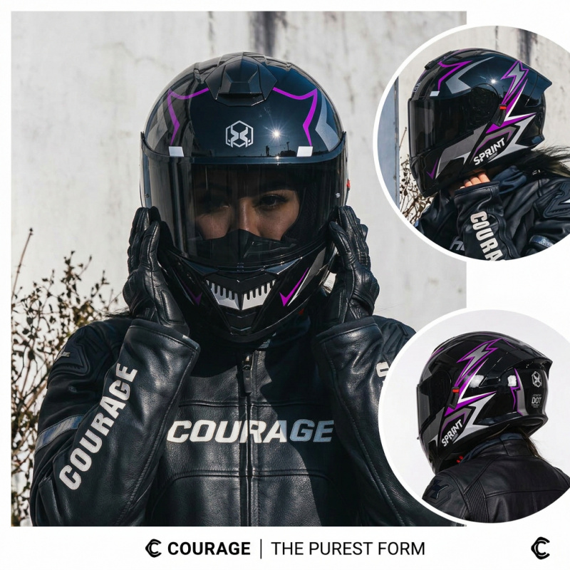 Модульный мотошлем DOT Approve – обзор и цена Modular Flip Up Motorcycle Helmet Dot Approved