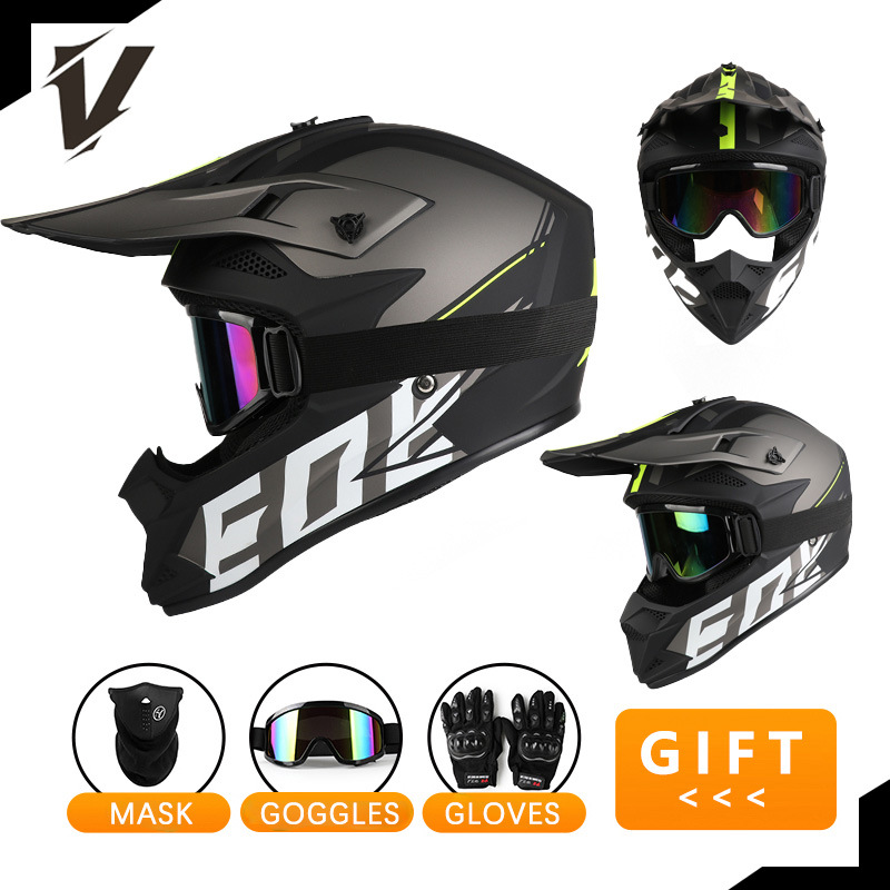Комплект мотоциклетного шлема  – обзор и цена Off Road Motocross Helmet Goggles Set