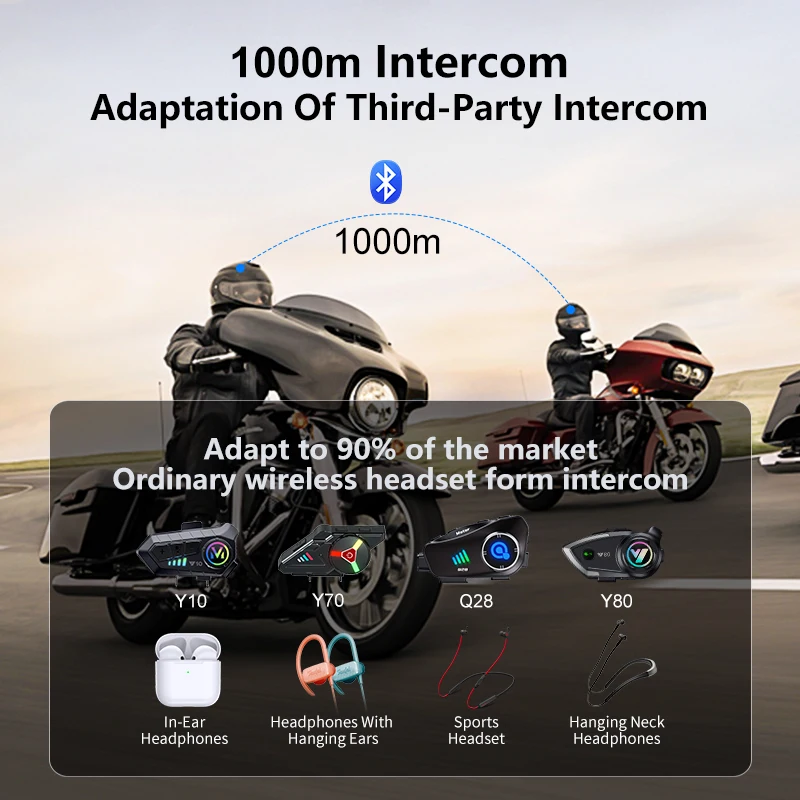Новый мотоциклетный шлем Q28-2 – обзор и цена Universal Motorcycle Helmet Intercom Headset